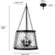 Adabella 5 Light 18.13 inch Matte Black Indoor Pendant Ceiling Light